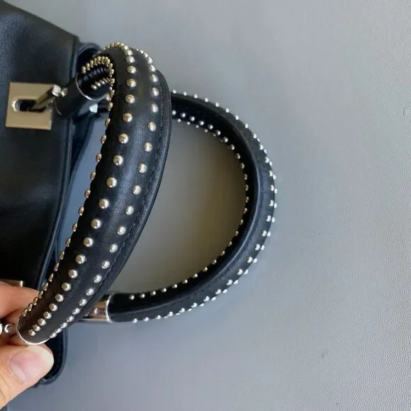 Vince Camuto Elva Studded Leather Satchel Crossbody Bag​ - Picture 8 of 15